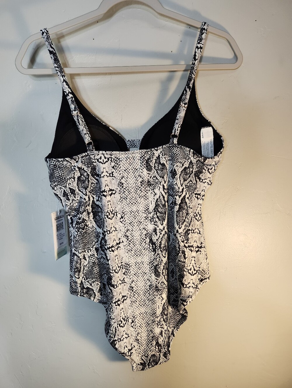 Balance Collection Snake-Print One-Piece Swimsuit - Black & White - Picture 3 of 5